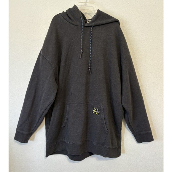Levis Mens Hoodie Large Dark Gray Oversized‎ XL Fit Athletic Pullover Jacket - Picture 1 of 8